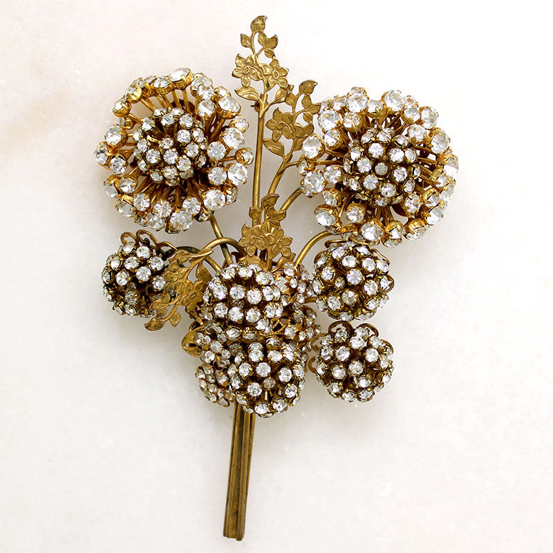 Fabulous Oversized Corsage Brooch by Hagler N.Y.C.