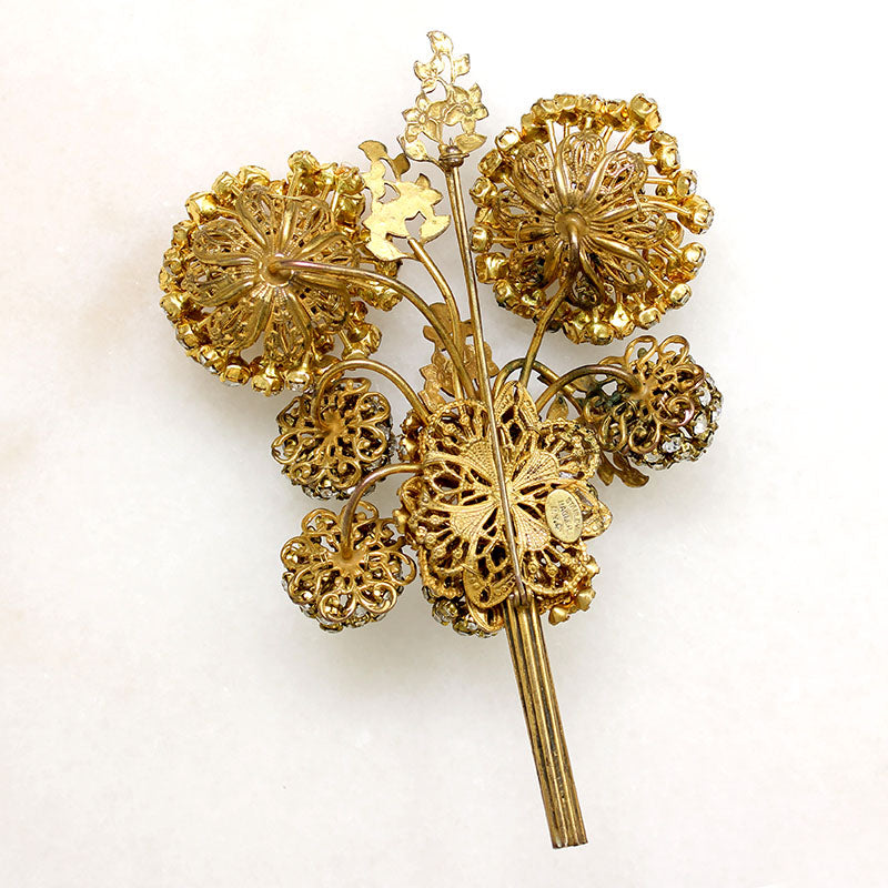 Fabulous Oversized Corsage Brooch by Hagler N.Y.C.