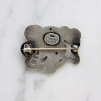 Art Nouveau Lovely Lady with Wild Tresses Brooch