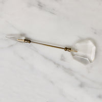 Debonair Crystal Arrow Jabot Pin