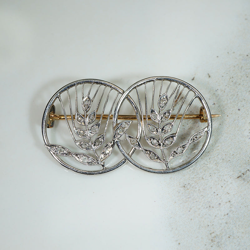 French Love Token Brooch