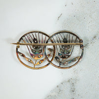 French Love Token Brooch