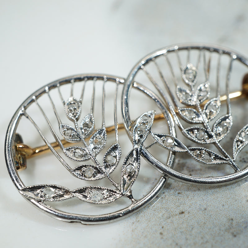 French Love Token Brooch