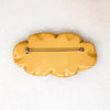 Crisp Autumn Leaves Golden Bakelite Brooch