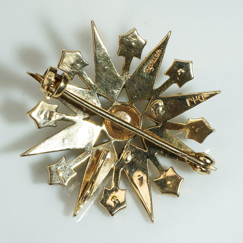 Radiant Opal Star Brooch