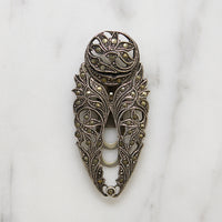 Lacy Lillies Marcasite & Sterling Silver Dress Clip