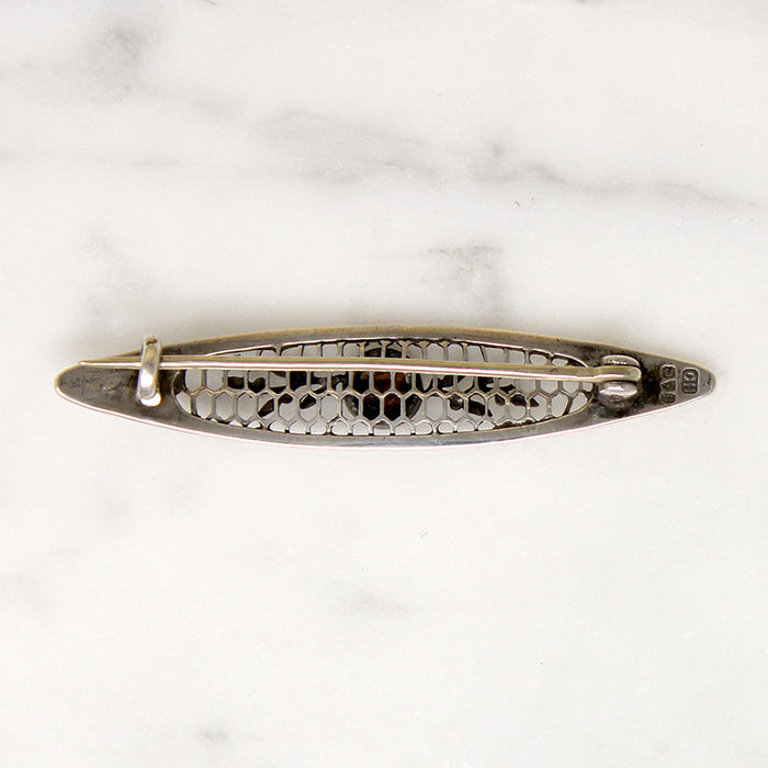 Arts & Crafts Sterling Silver Bar Pin by Chas Horner