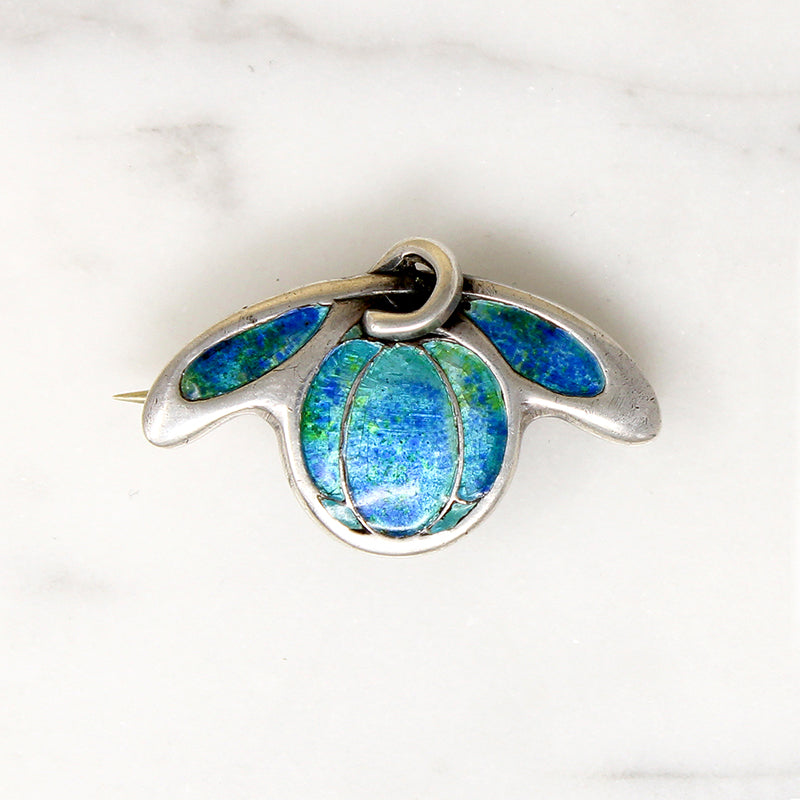 Juicy English Arts & Crafts Blueberry Brooch