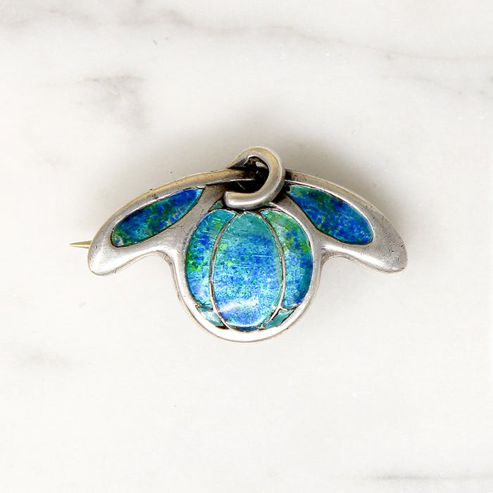 Juicy English Arts & Crafts Blueberry Brooch