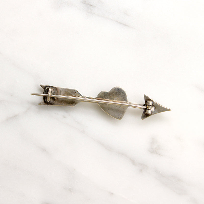 Cupid's Arrow Scottish Pebble Brooch