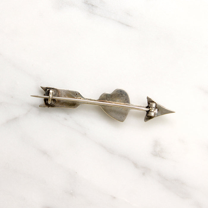 Cupid's Arrow Scottish Pebble Brooch