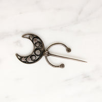 Victorian Silver Fibula Brooch