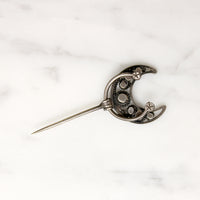Victorian Silver Fibula Brooch