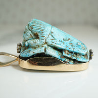 Egyptian Faience Gold Pendant