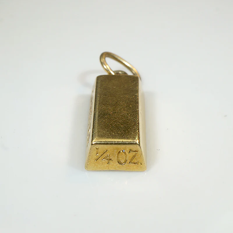 Divine Cartier 18k Gold Ingot Charm