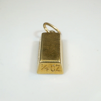 Divine Cartier 18k Gold Ingot Charm