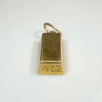 Divine Cartier 18k Gold Ingot Charm