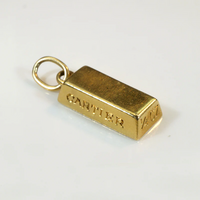 Divine Cartier 18k Gold Ingot Charm