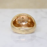 Star-Spangled Diamond-Set Vintage Bombé Ring