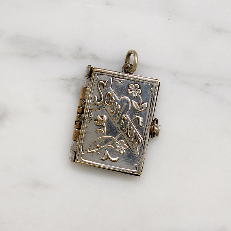 Miniature Parisian Souvenir Picture Book Pendant