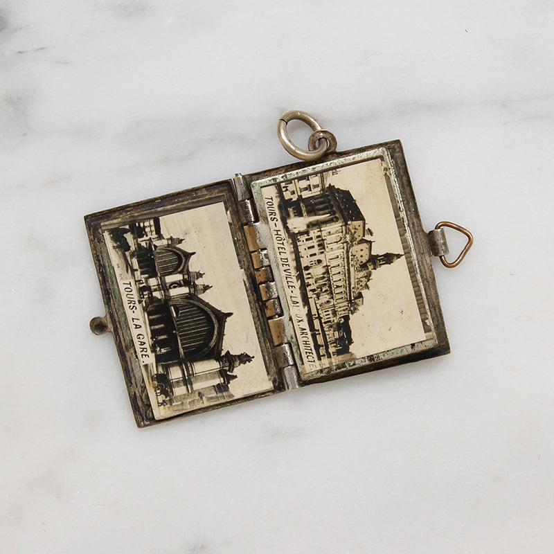 Miniature Parisian Souvenir Picture Book Pendant