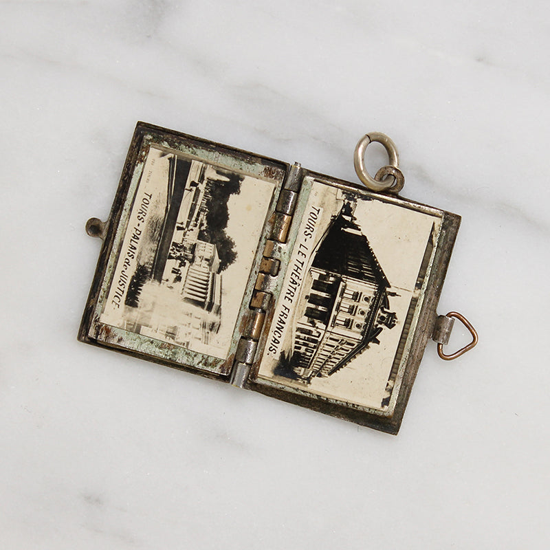 Miniature Parisian Souvenir Picture Book Pendant