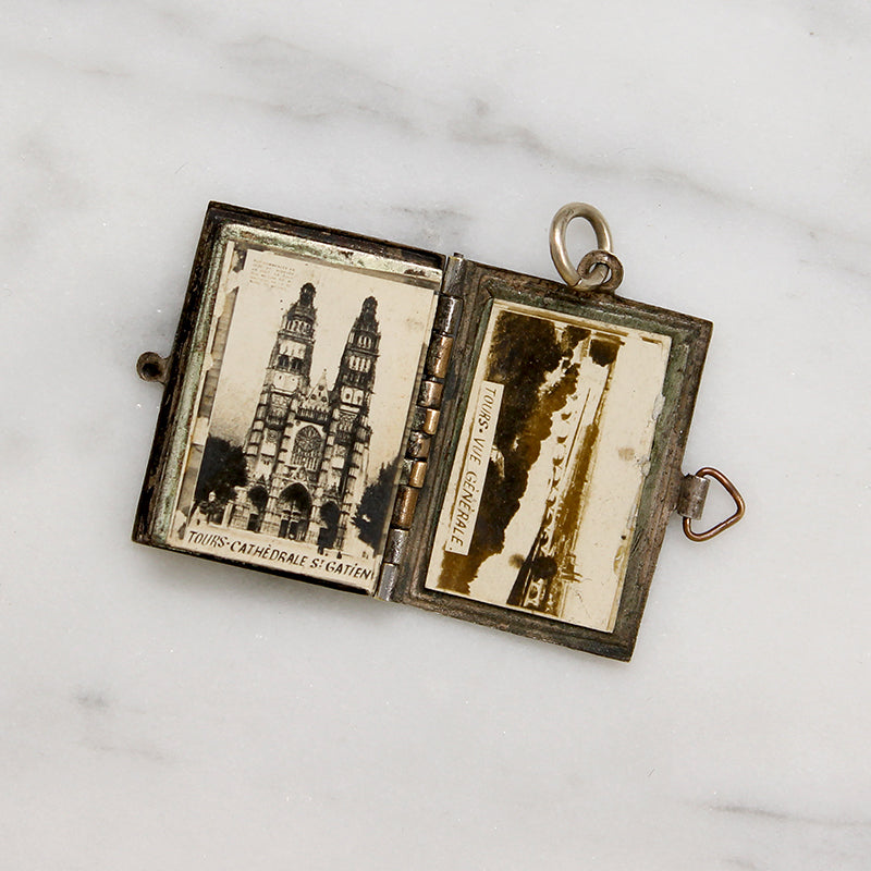 Miniature Parisian Souvenir Picture Book Pendant