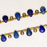 Amazing Ancient Lapis & 22k Gold Bead Necklace