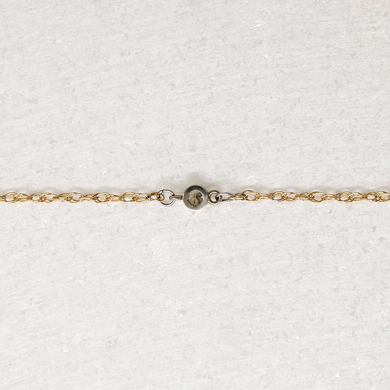 Delicate Diamond Two-Tone Gold Bracelet by brunet