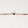 Rosy Gold Curb and Diamond Navette Bracelet by brunet