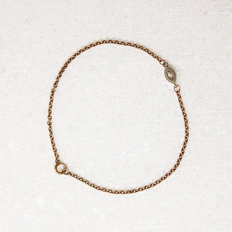 Rose & White Gold Bracelet with Diamond Accent by brunet