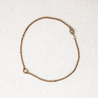 Rose & White Gold Bracelet with Diamond Accent by brunet