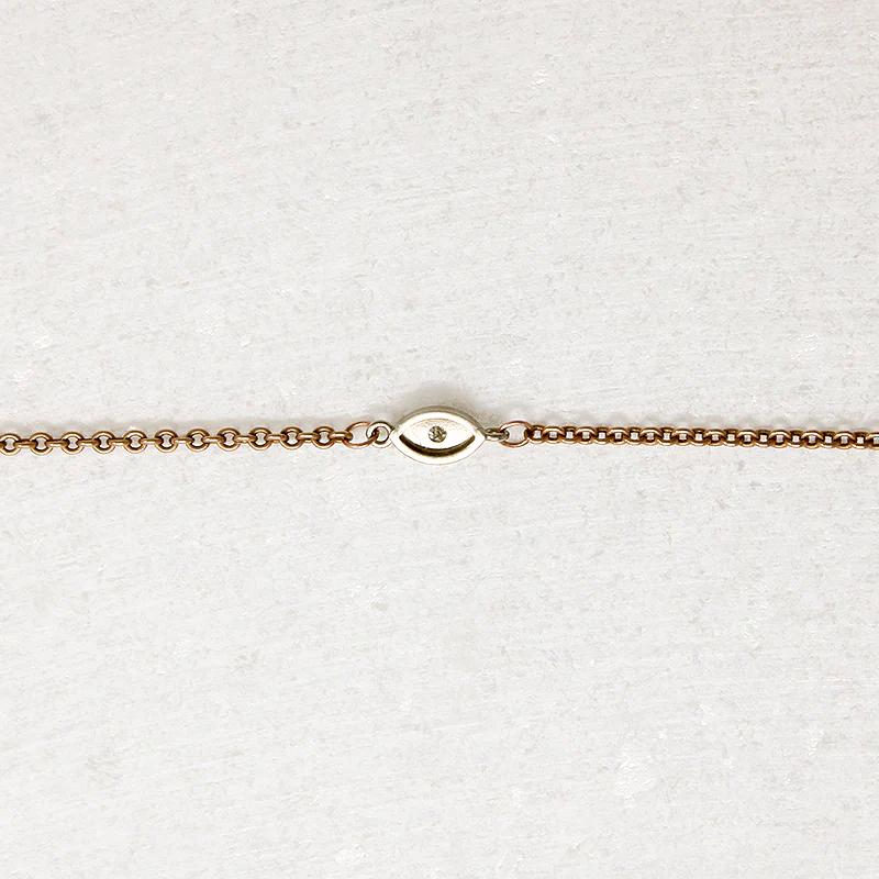 Rose & White Gold Bracelet with Diamond Accent by brunet