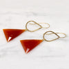 Cairo Gold & Carnelian Earrings by brunet