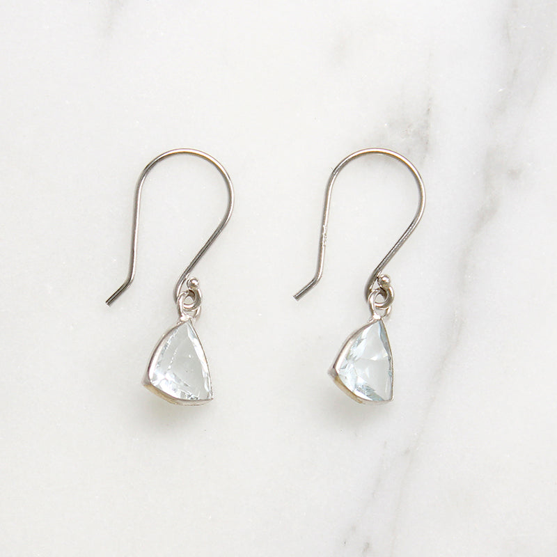 Aquamarine Trillions in White Gold Earrings by brunet