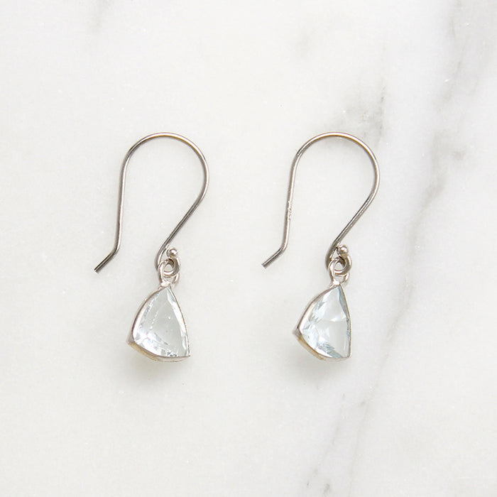 Aquamarine Trillions in White Gold Earrings by brunet