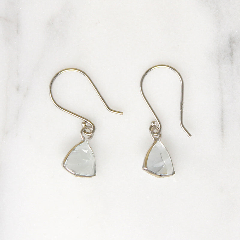 Aquamarine Trillions in White Gold Earrings by brunet