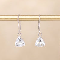 Aquamarine Trillions in White Gold Earrings by brunet