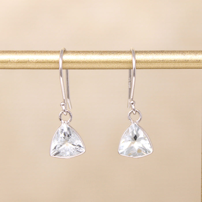 Aquamarine Trillions in White Gold Earrings by brunet