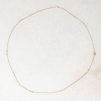 Tiny Pearl Stations Necklace by brunet