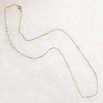 Tiny Pearl Stations Necklace by brunet