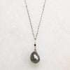 Tahitian Pearl & Black Diamond Necklace by brunet