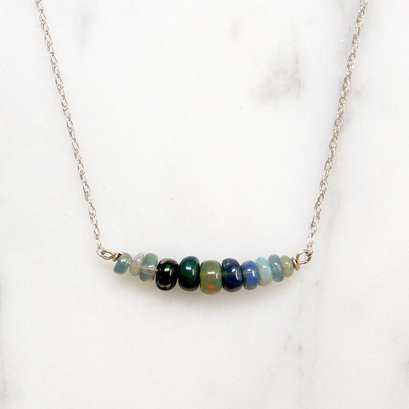 October Opals Olio Arc Necklace by brunet