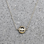 Petite Pearls in White Gold "O" Necklace by brunet