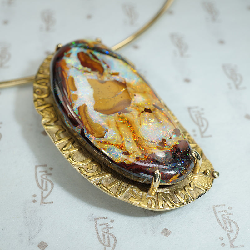 Marianne Hunter: A Woman Stands for Peace Necklace