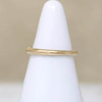 Cutie Ridged 14k Gold Pinky Ring