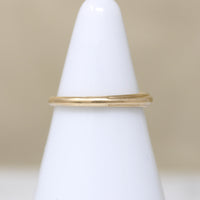 Cutie Ridged 14k Gold Pinky Ring