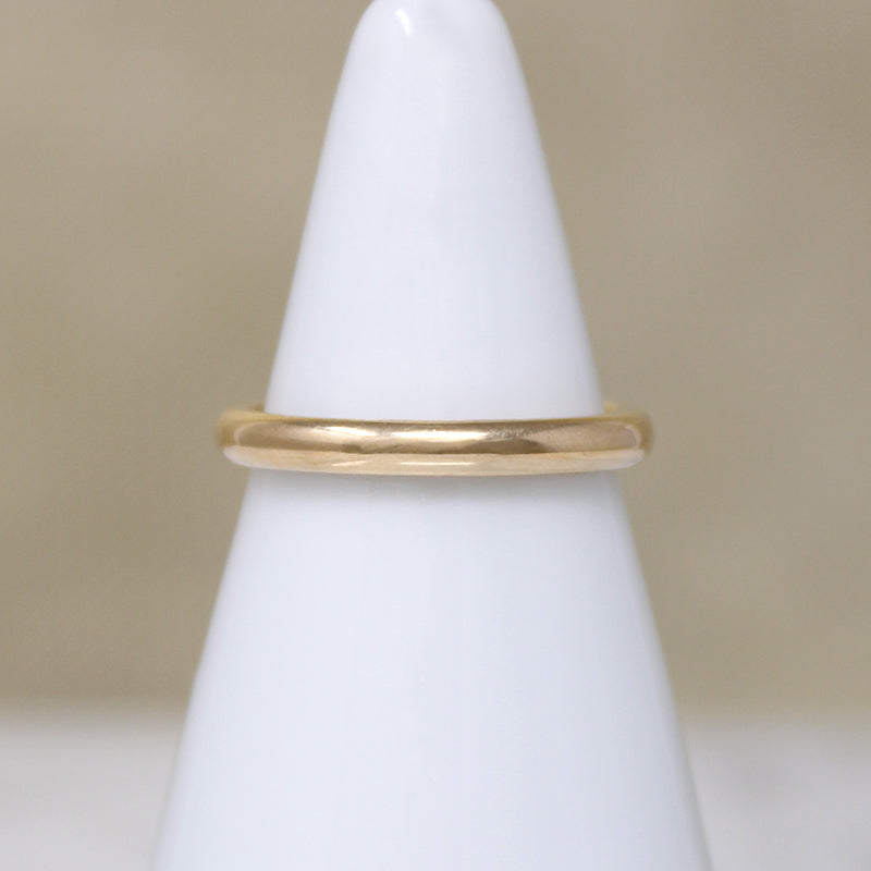 Buttery 14k Gold Half Round Band by Artcarved