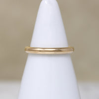 Buttery 14k Gold Half Round Band by Artcarved