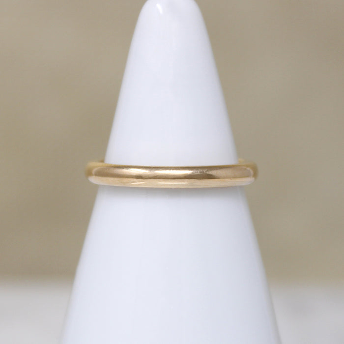 Buttery 14k Gold Half Round Band by Artcarved